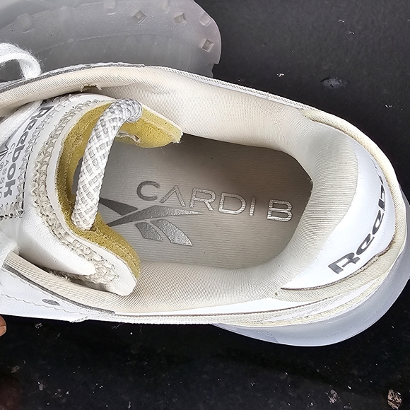 REEBOK x Cardi B Club C GX5098 White Platform Sneakers. Size 5.5 - Picture 8 of 11